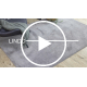 Tapis de lavage moderne LINDO gris, antidérapant, shaggy