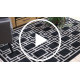 Tapis AMOUR 53078B noir - Géométrique, lignes moderne, élégant