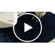 Tapis VISCO bleu foncé 10 peluche, IMITATION FOURRURE DE LAPIN
